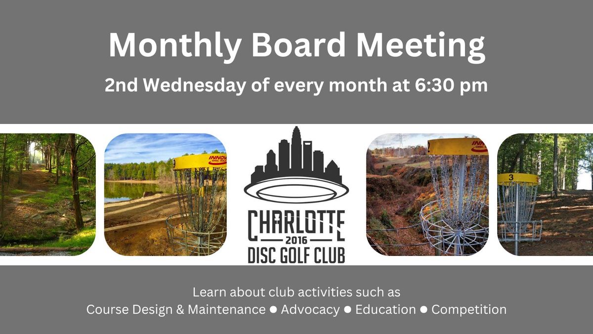 2024 Monthly CDGC Board Meeting Series