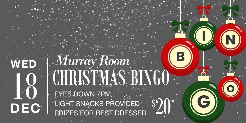 Bridgeport Hotel - Christmas Bingo