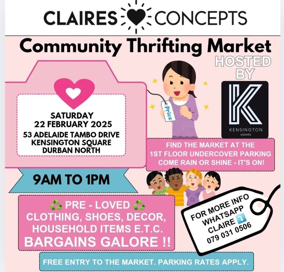 7th Claire's Concepts Community Thrifting Market