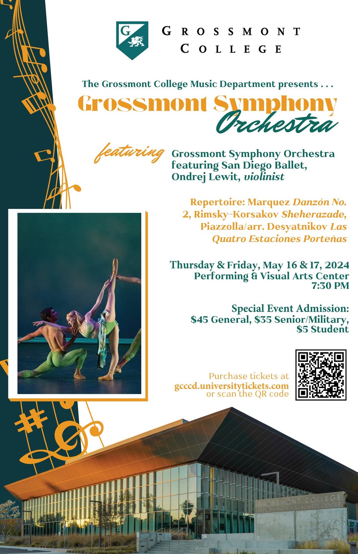 GSO in Concert with the San Diego Ballet