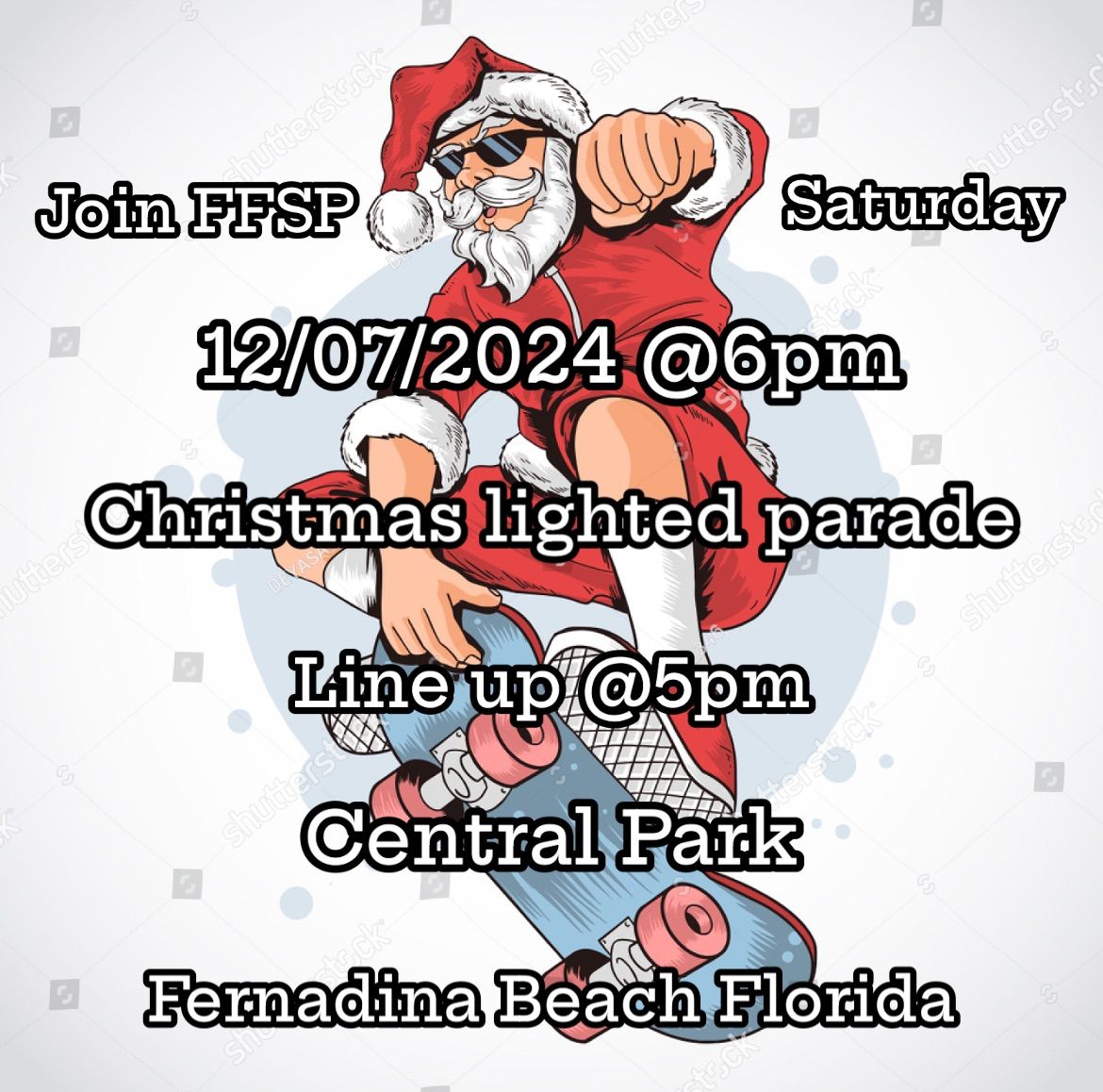 Christmas lighted parade