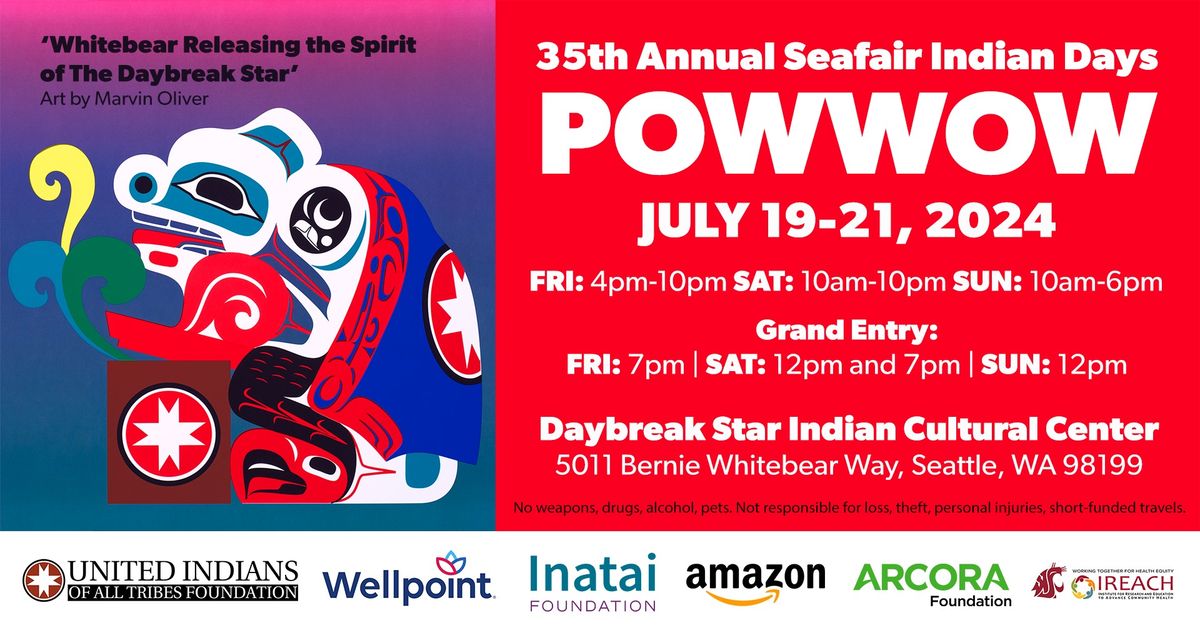 35th Annual Seafair Indian Days Powwow