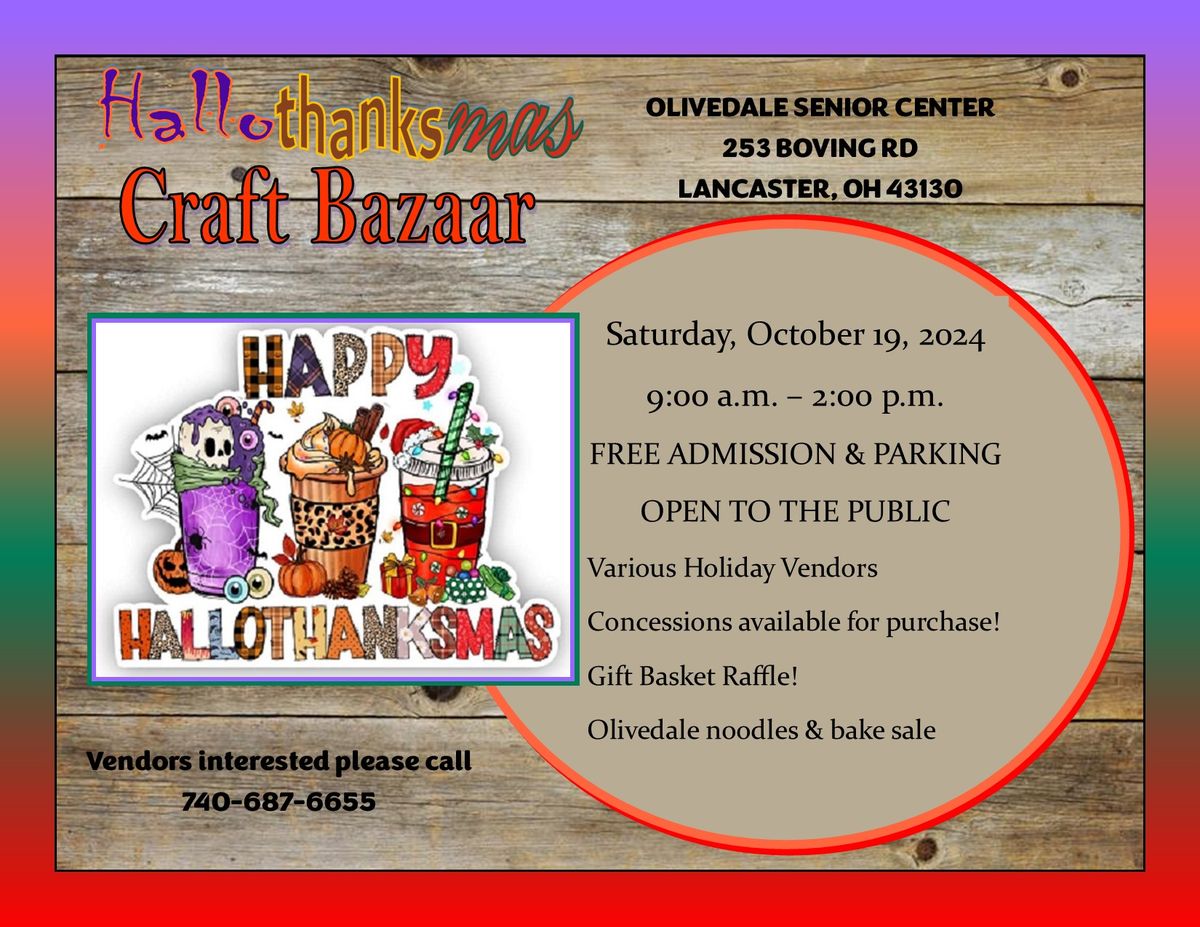 Olivedale Senior Center Hallowthanksmas Craft Bazaar 