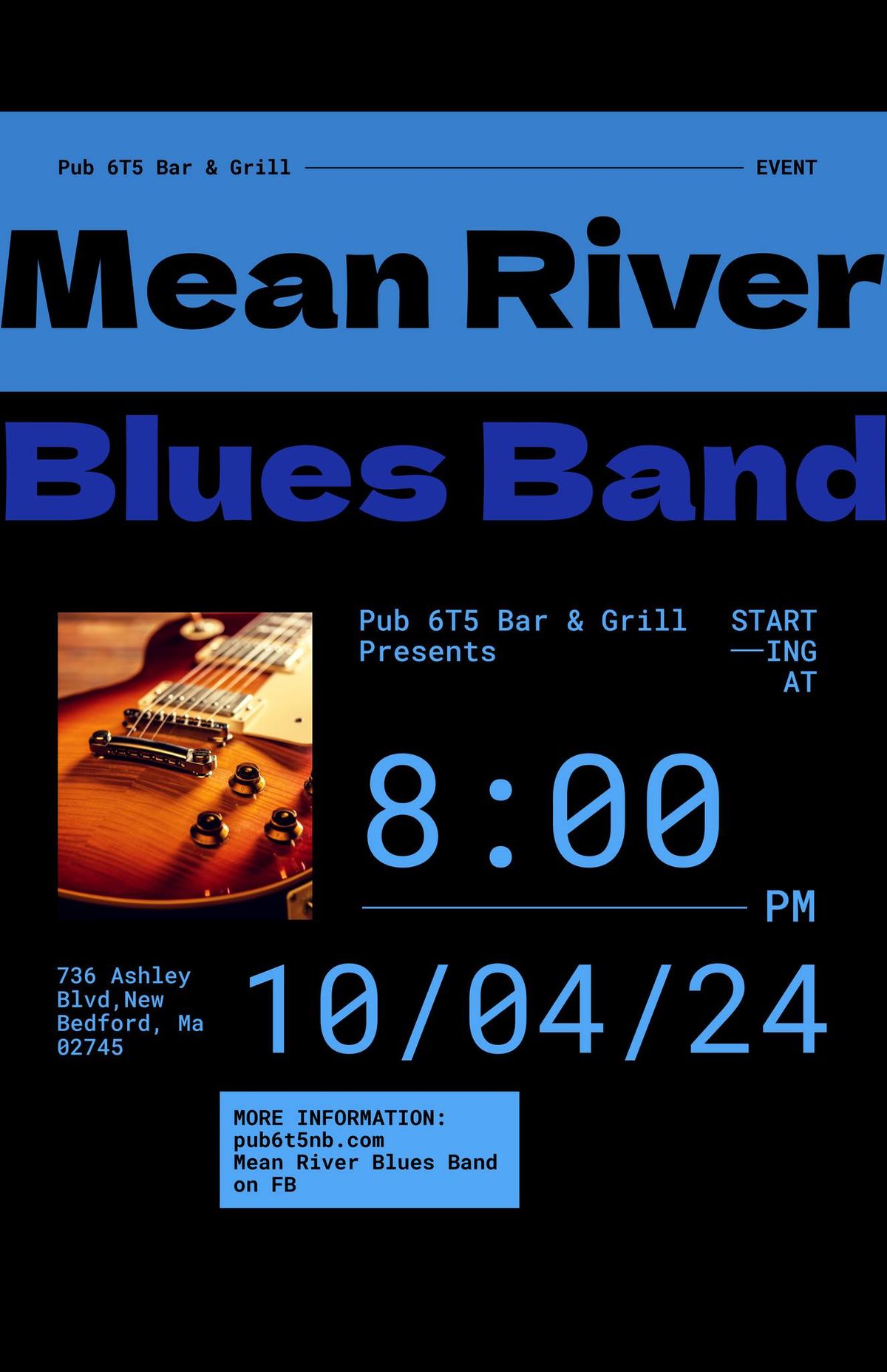 Mean River Blues Band Live at Pub 6T5!