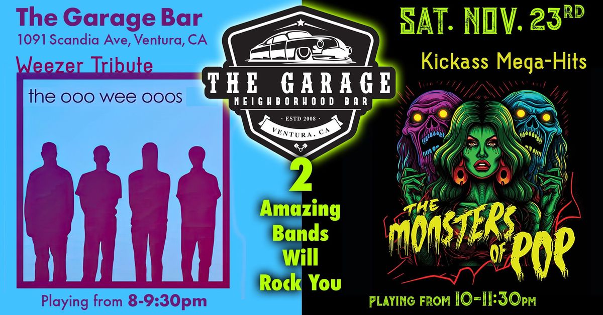 FREE SHOW! The Monsters of Pop and the Ooo Wee Ooos, Rock The Garage In Ventura!