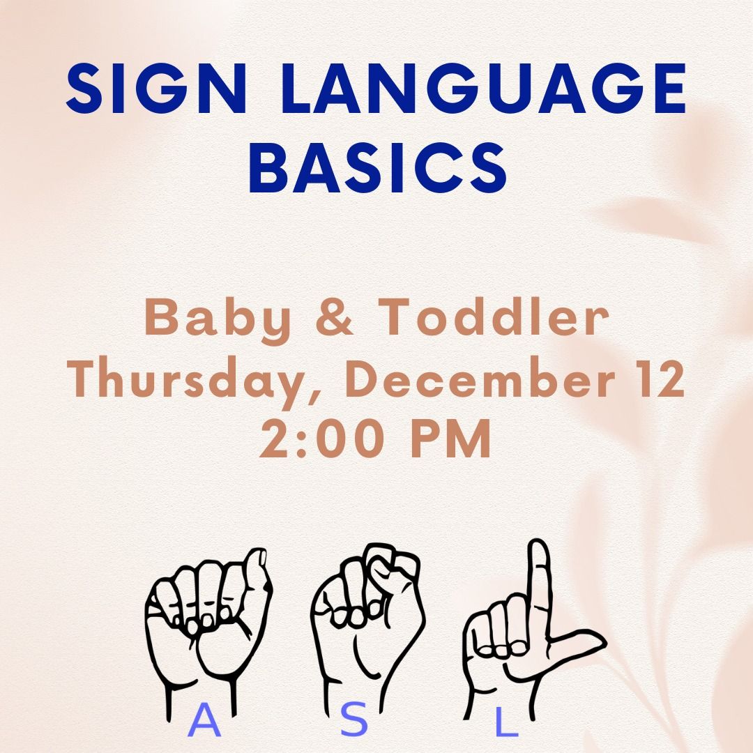 Basic Sign Language for Babies and Toddlers