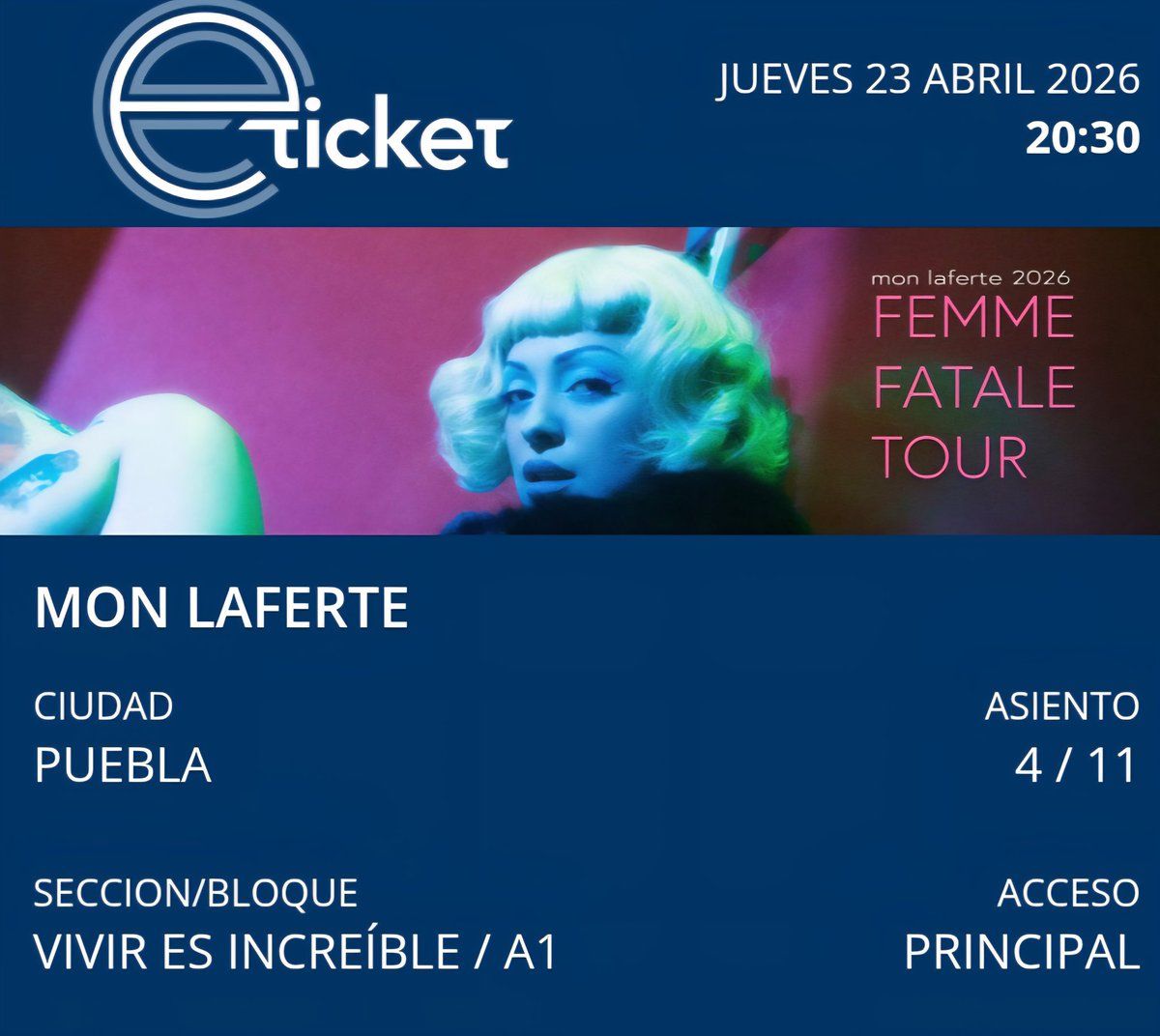 Mon Laferte Puebla Tickets