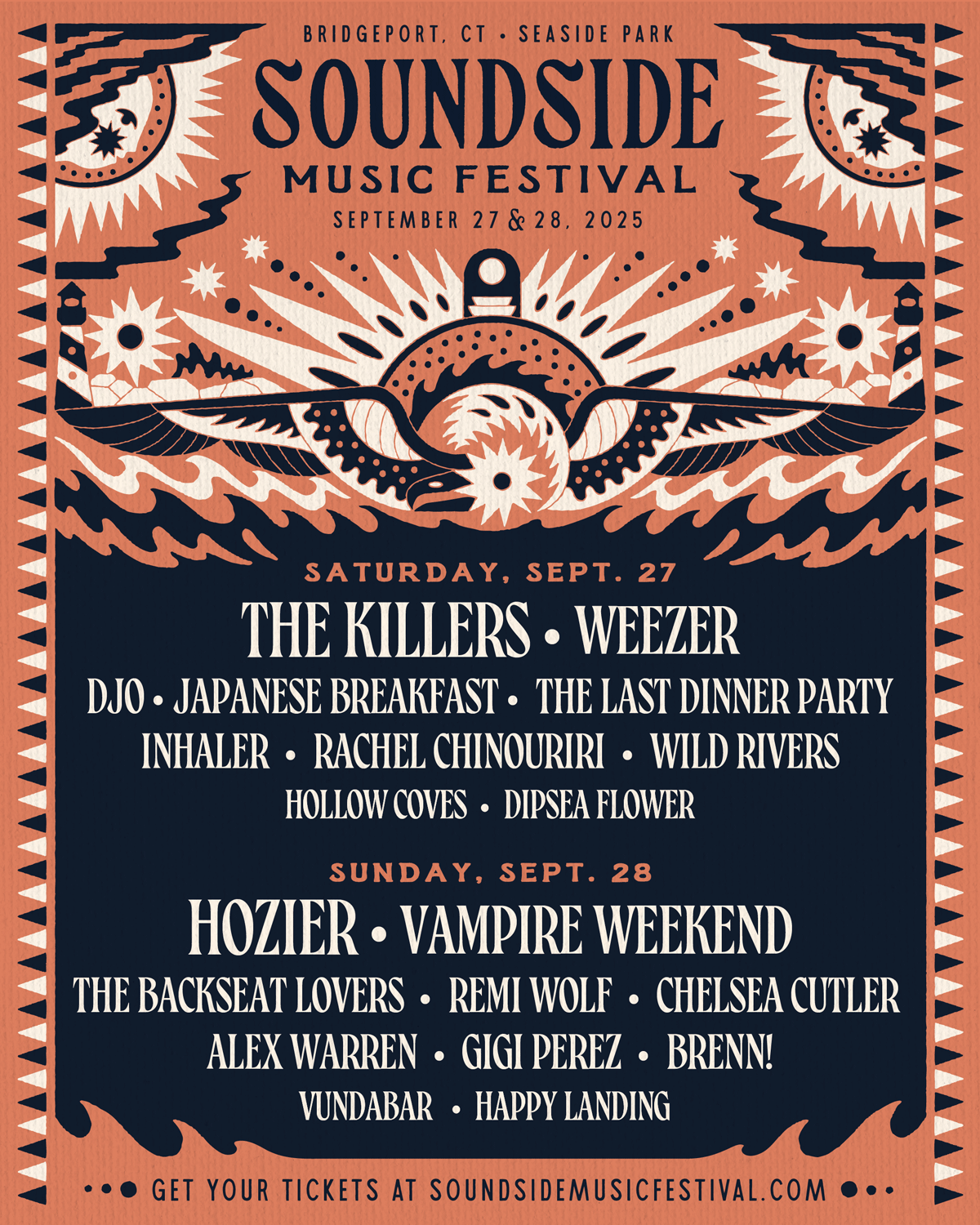 Soundside Music Festival - 2 Day Pass at Seaside Park - CT