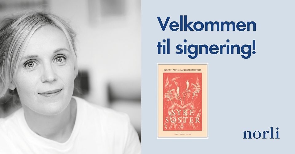 Signering med Kjersti Annesdatter Skomvold