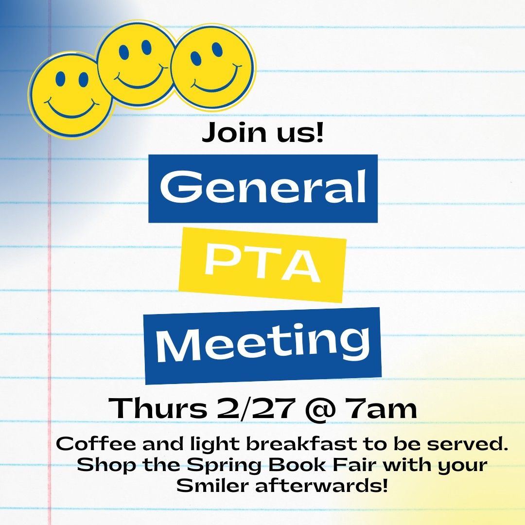 General PTA Meeting