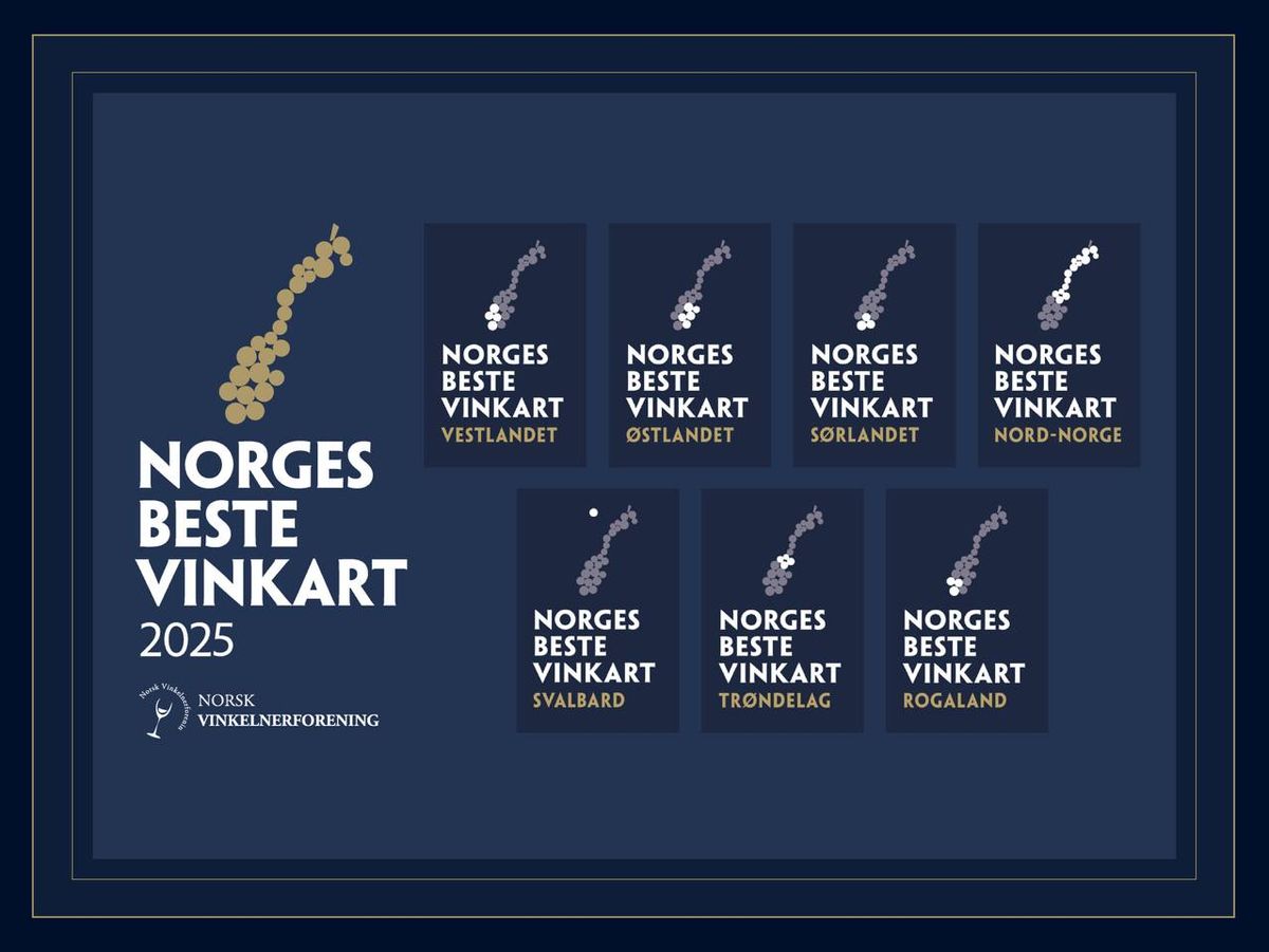 Norges Beste Vinkart 2025 - K\u00e5ring 2.mars