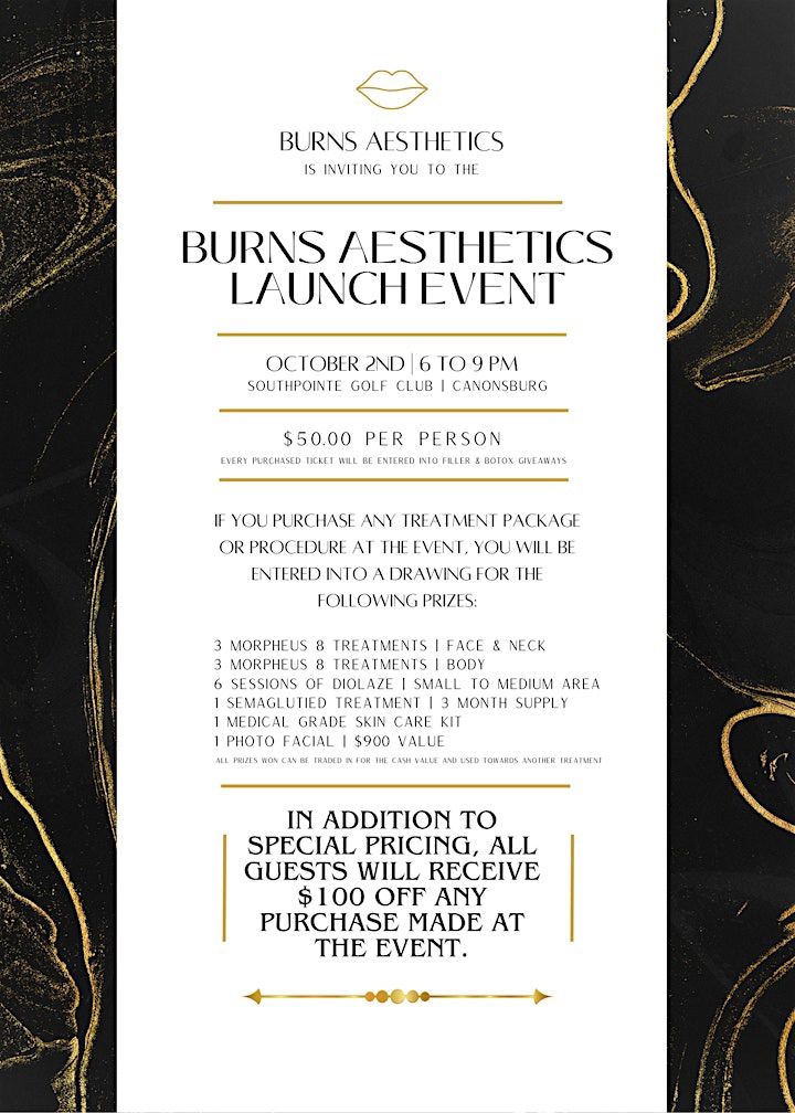  Burns Aesthetics Launch Event