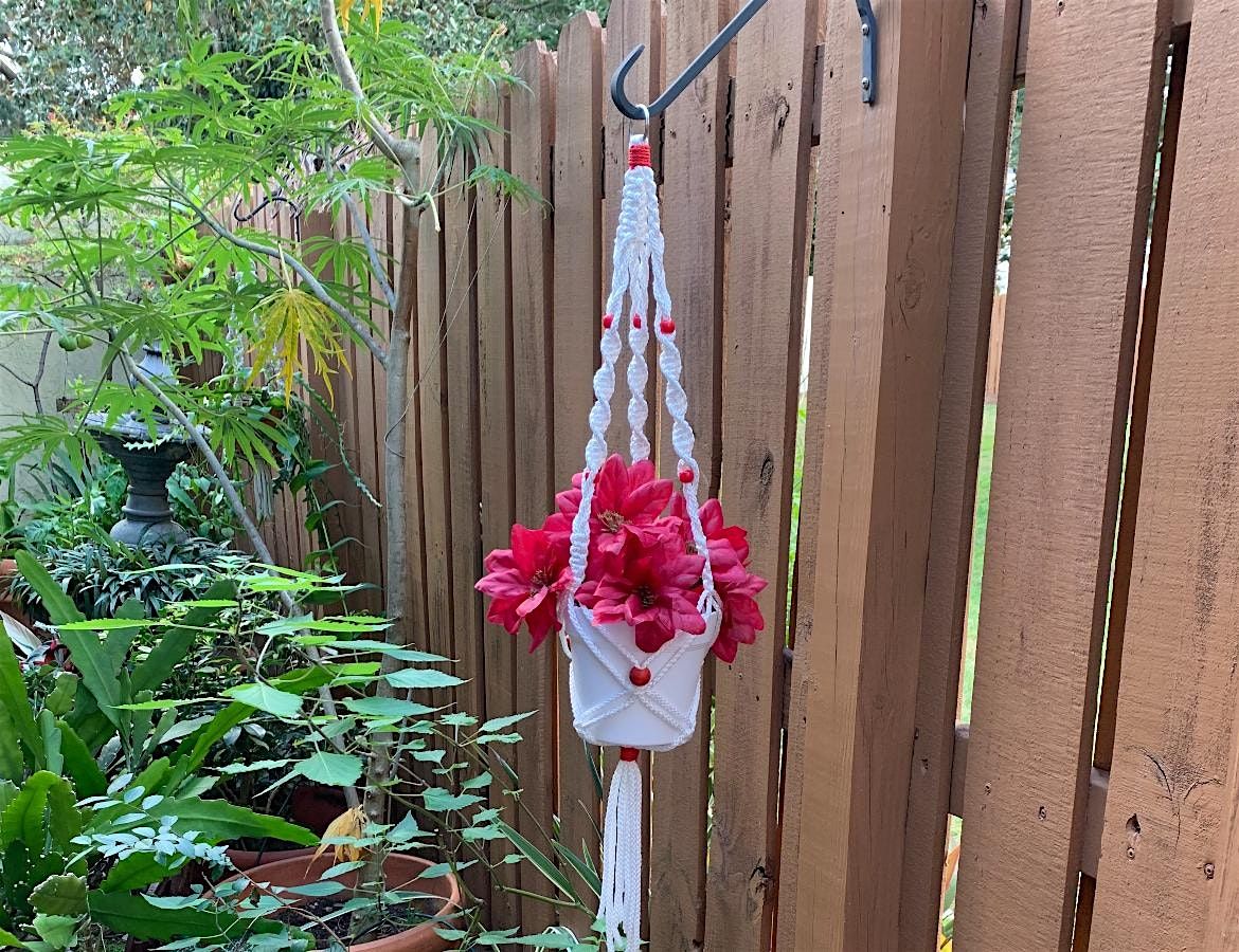 Macram\u00e9  Plant Hanger - Holiday Edition