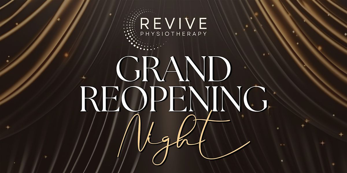 REVIVE PHYSIOTHERAPY OPEN HOUSE