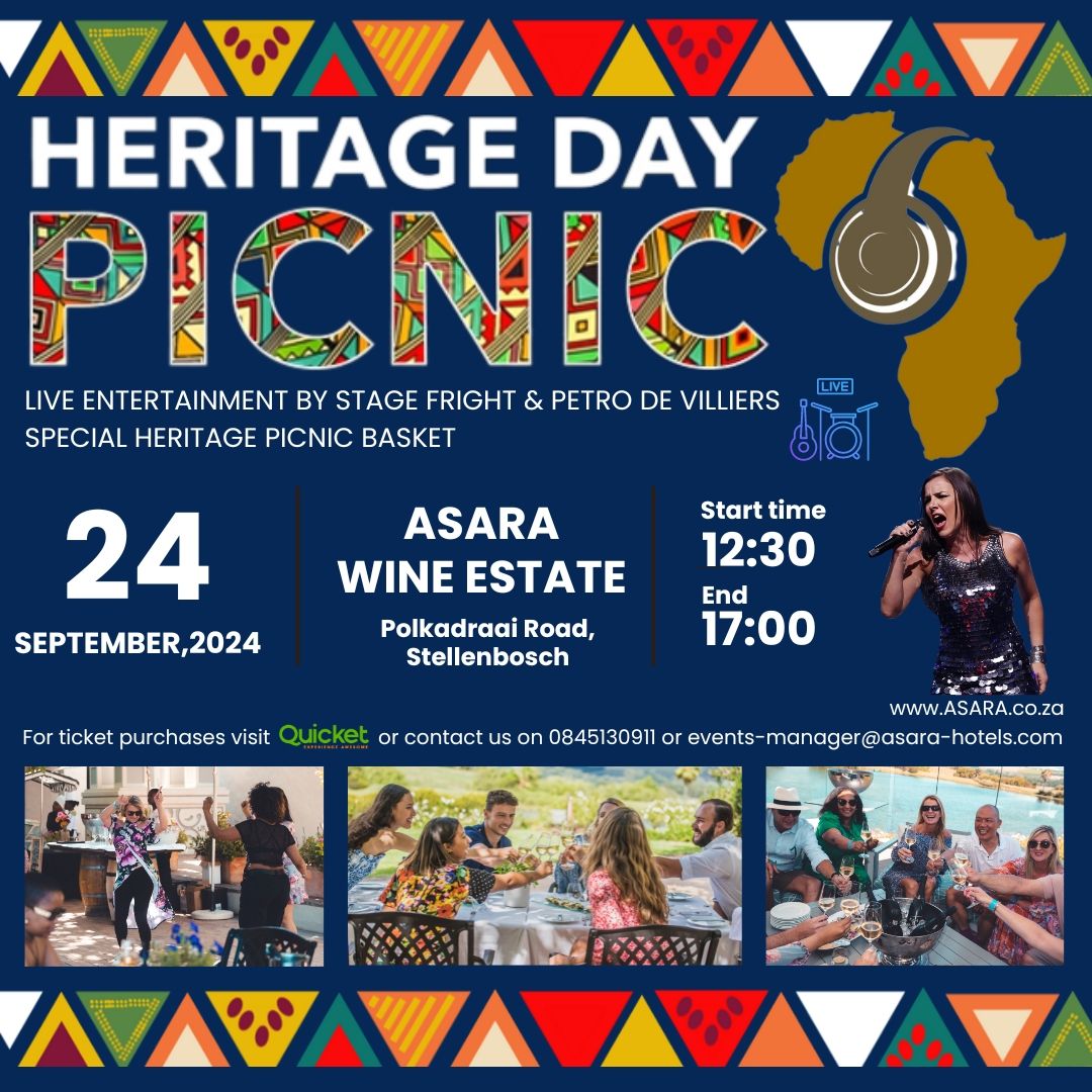 Heritage Day Picnic & Live Performances at ASARA Wine Estate