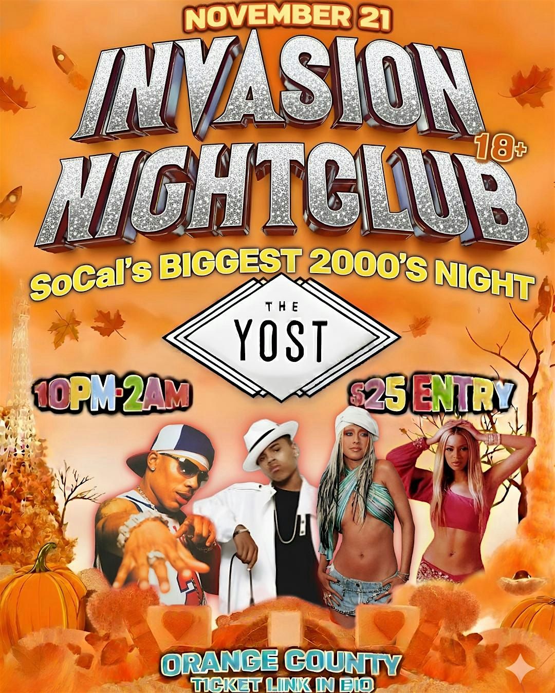 Invasion  \u201c2000'S NIGHT\u201d At The Yost