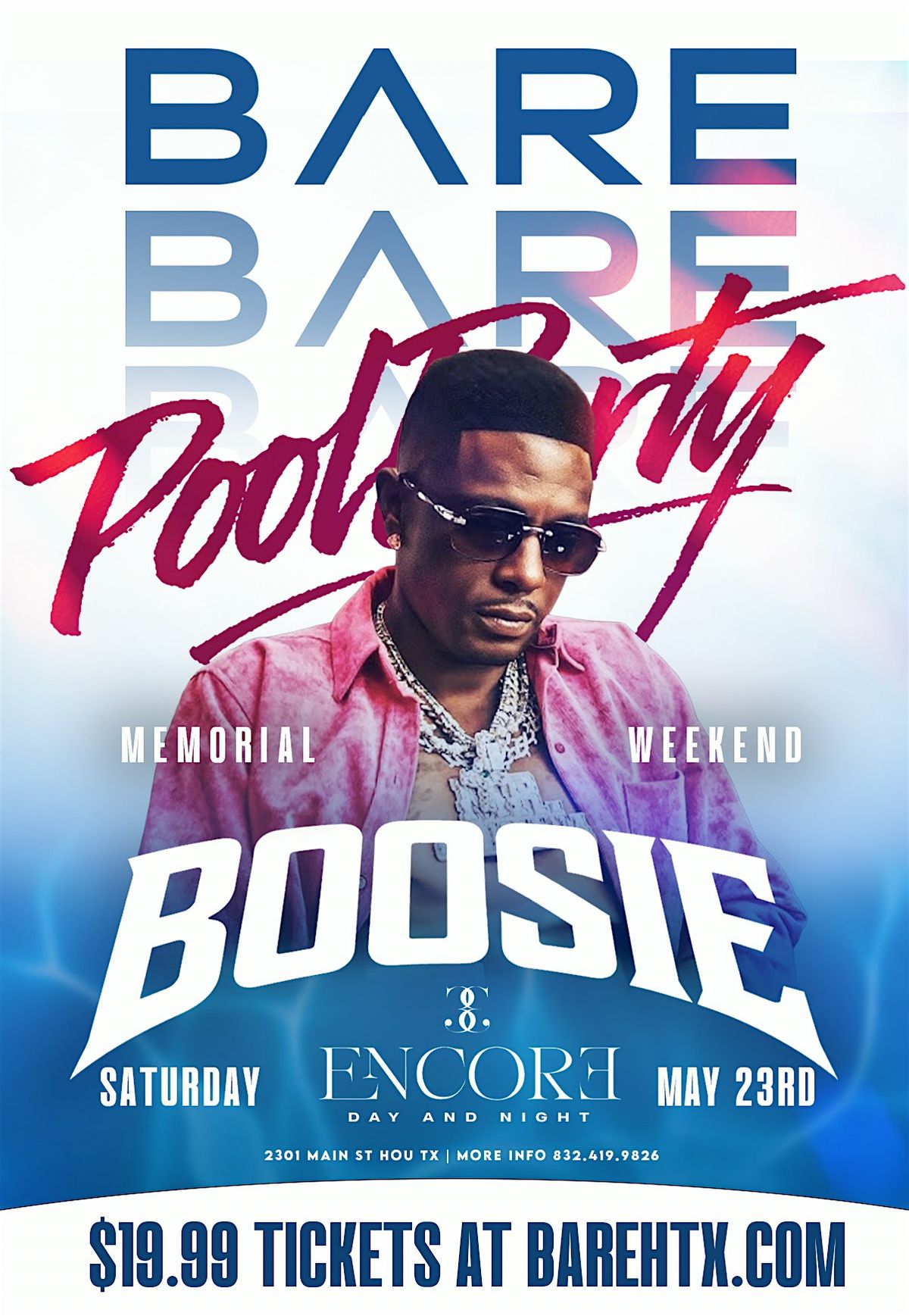 BOOSIE POOL PARTY | BARE SATURDAYS AT THE ENCORE