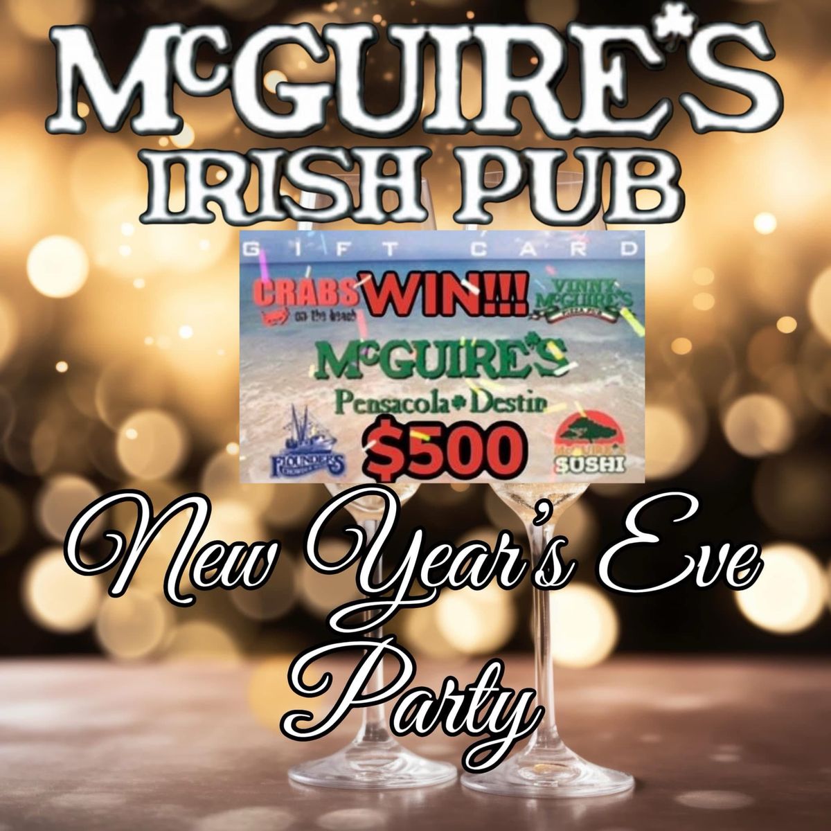 McGuire\u2019s Destin New Year\u2019s Eve Party