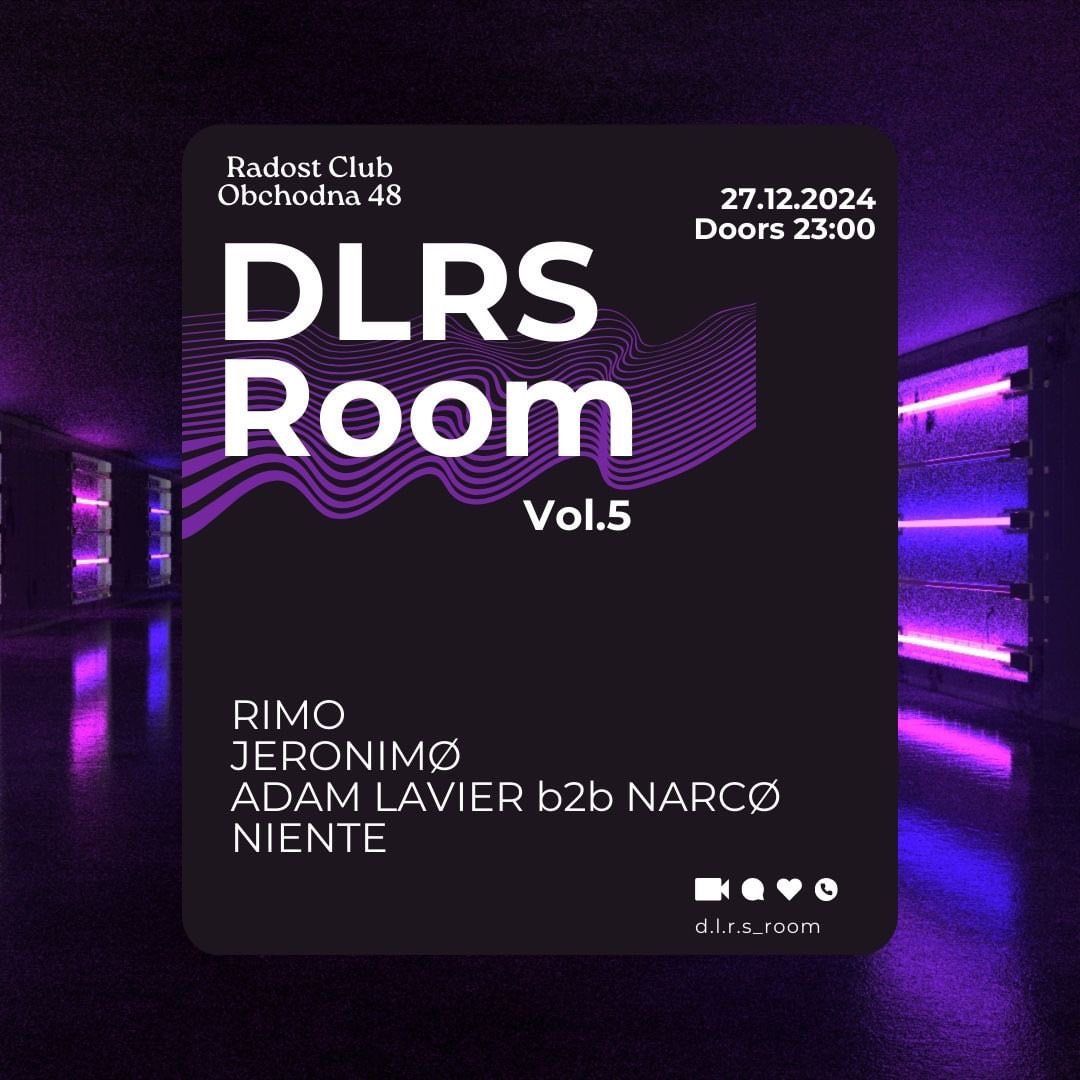 DLRS Room \ud83c\udfe2 \/ Adam Lavier \ud83d\udca5 Narc\u00f8 \ud83d\udca5 Niente \ud83d\udca5 Rimo \ud83d\udca5 Jeronim\u00f8