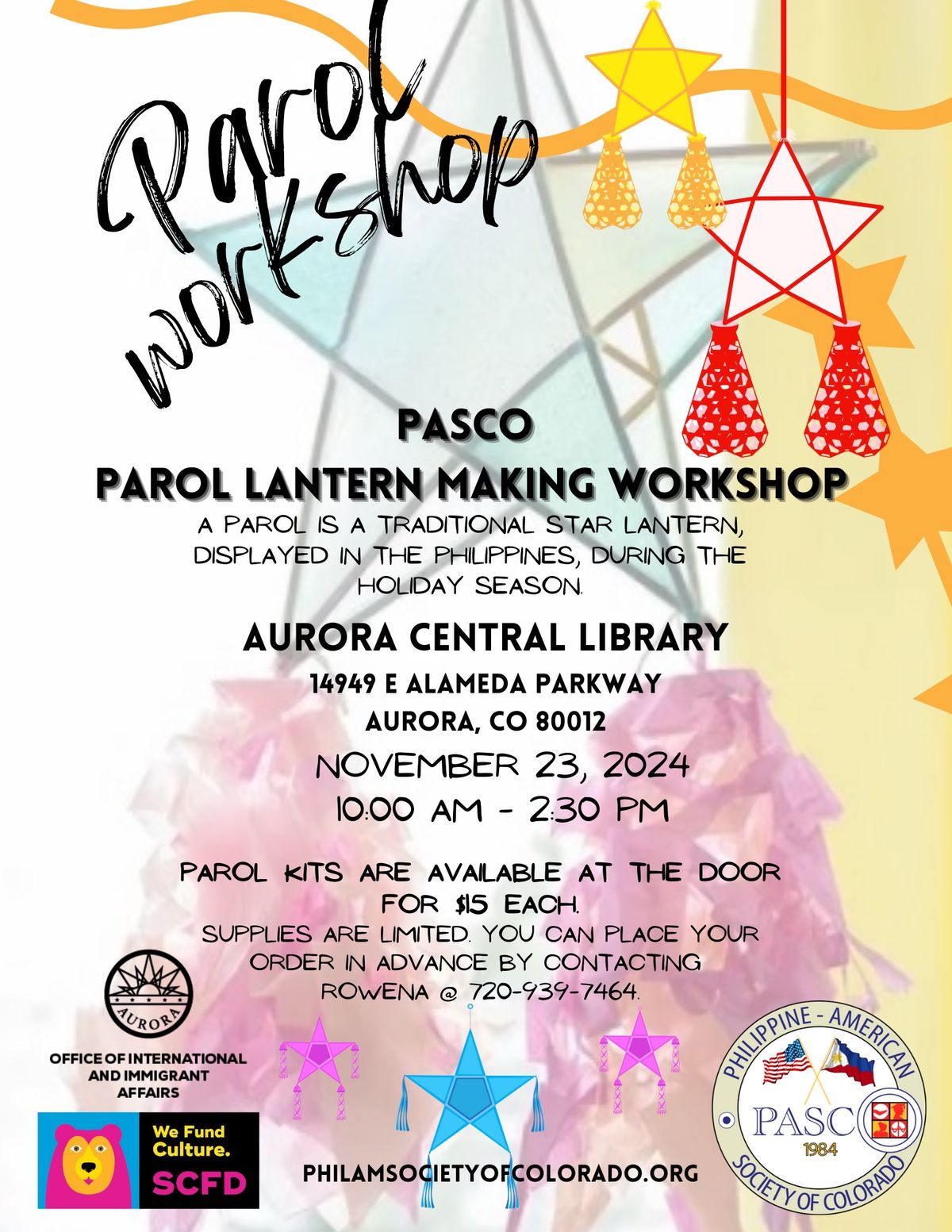 Parol Lantern Making Workshop