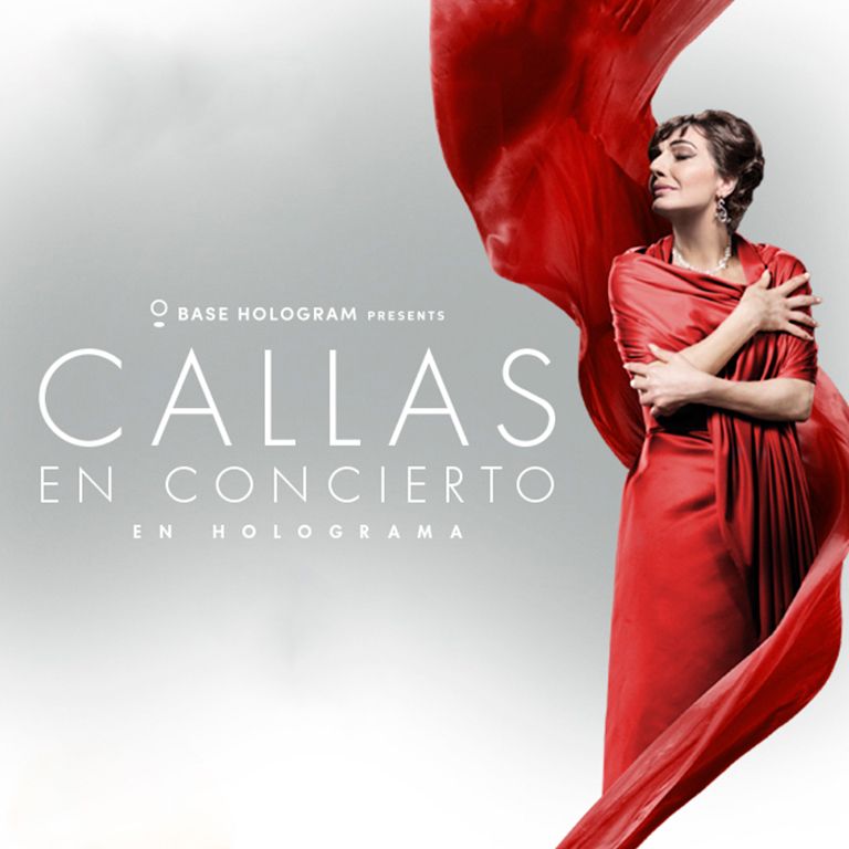 Callas en concierto en holograma en Gran Teatro Caixabank Pr\u00edncipe P\u00edo