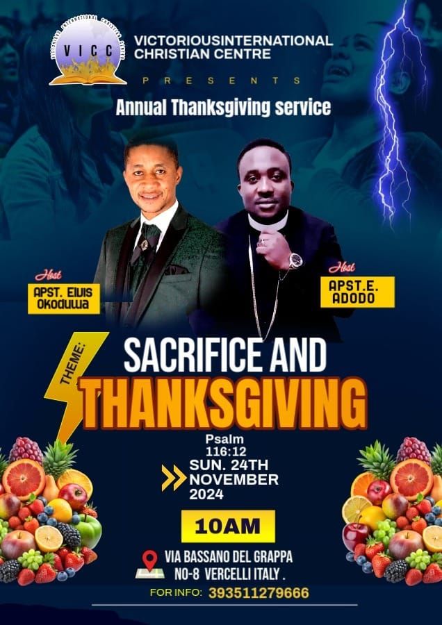 Victorious International Christian Center's Annual Thanksgiving Service