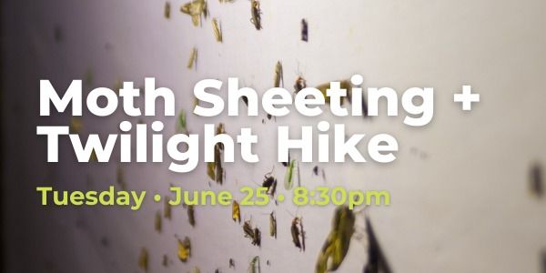 Living Green in Creston Presents: Moth Sheeting and Twilight Hike