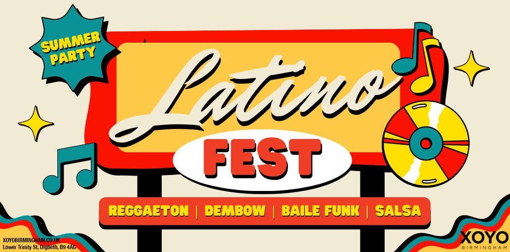 Latino Fest Summer Rooftop Party (Birmingham)  May 2025