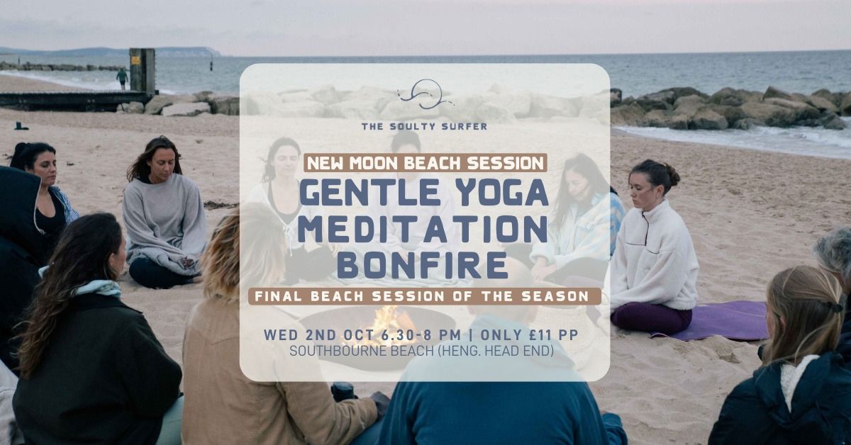 BEACH YOGA: GENTLE YOGA, MEDITATION + BEACH BONFIRE (FINAL SUMMER SESSION)