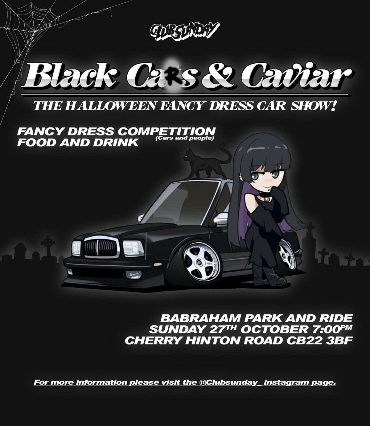 Black Cars n Caviar - HALLOWEEN FANCY DRESS CAR SHOW