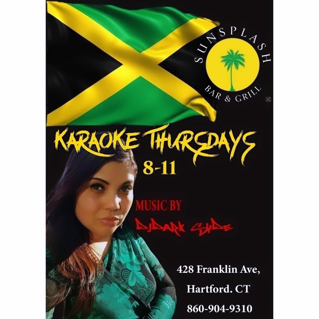 Karaoke Thursdays at Sun Splash 428 Franklin Ave. Hartford CT 8 to 11