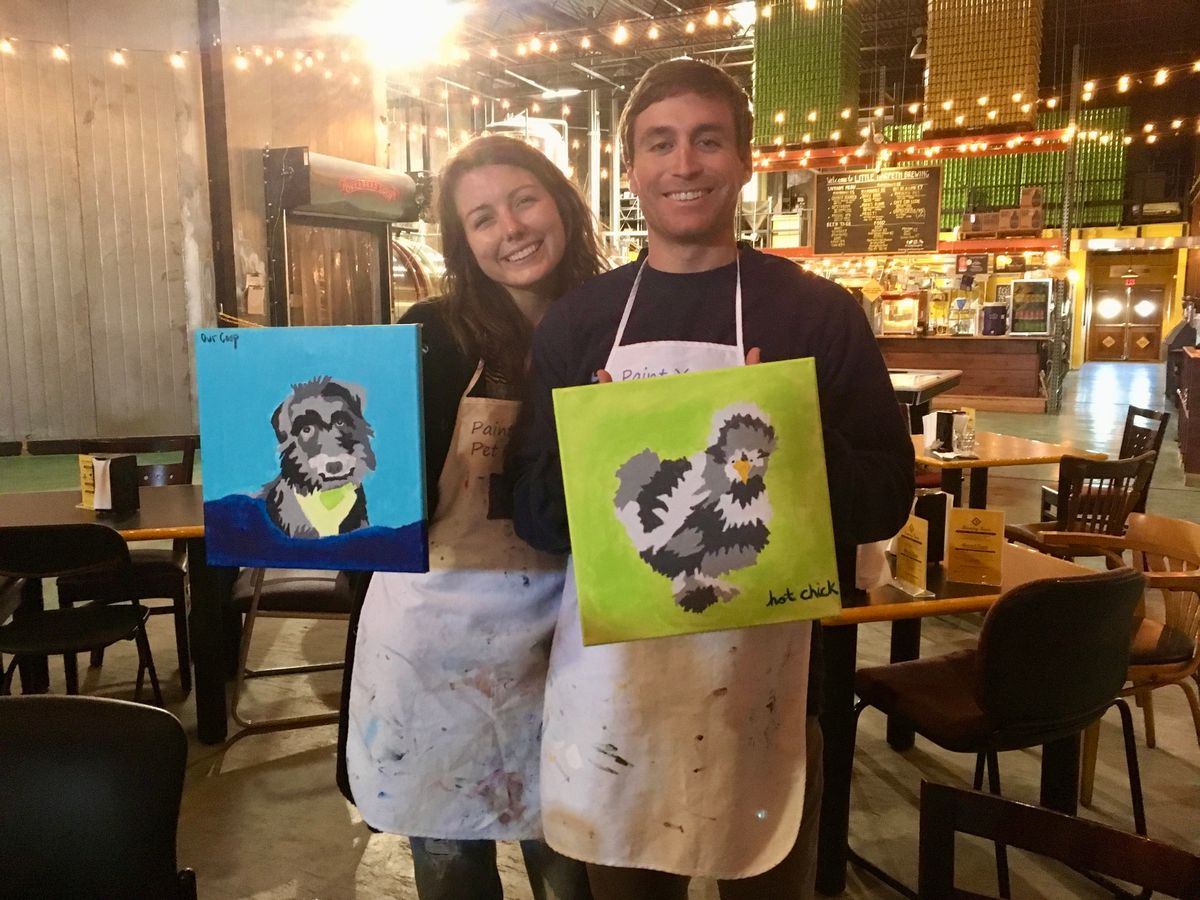 Paint your pet at Crazy Gnome Brewery 