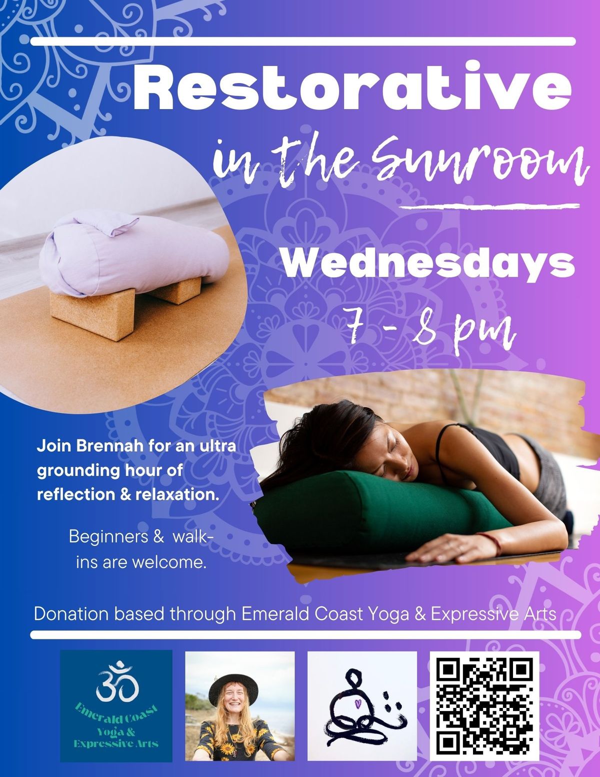 Midweek Restorative Evening Yoga with Brennah