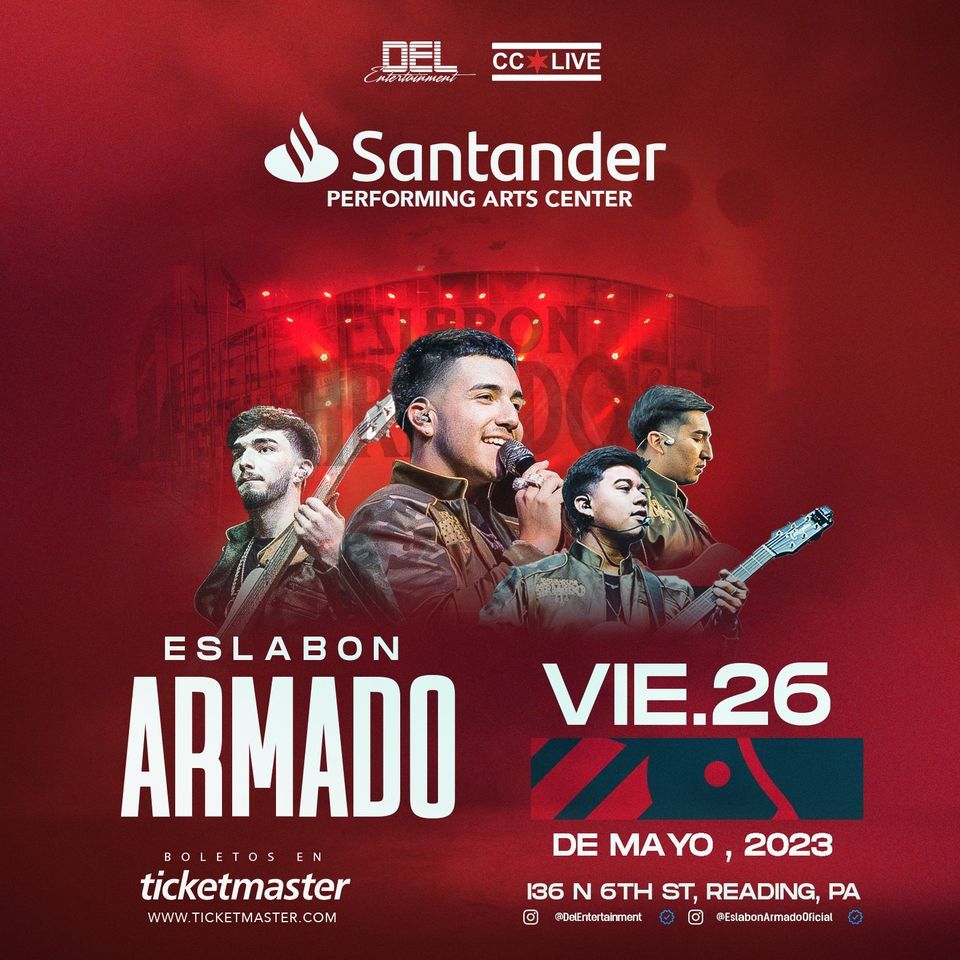 Eslabon Armado Desveladxs Tour 2023 Tickets, The Santander Performing