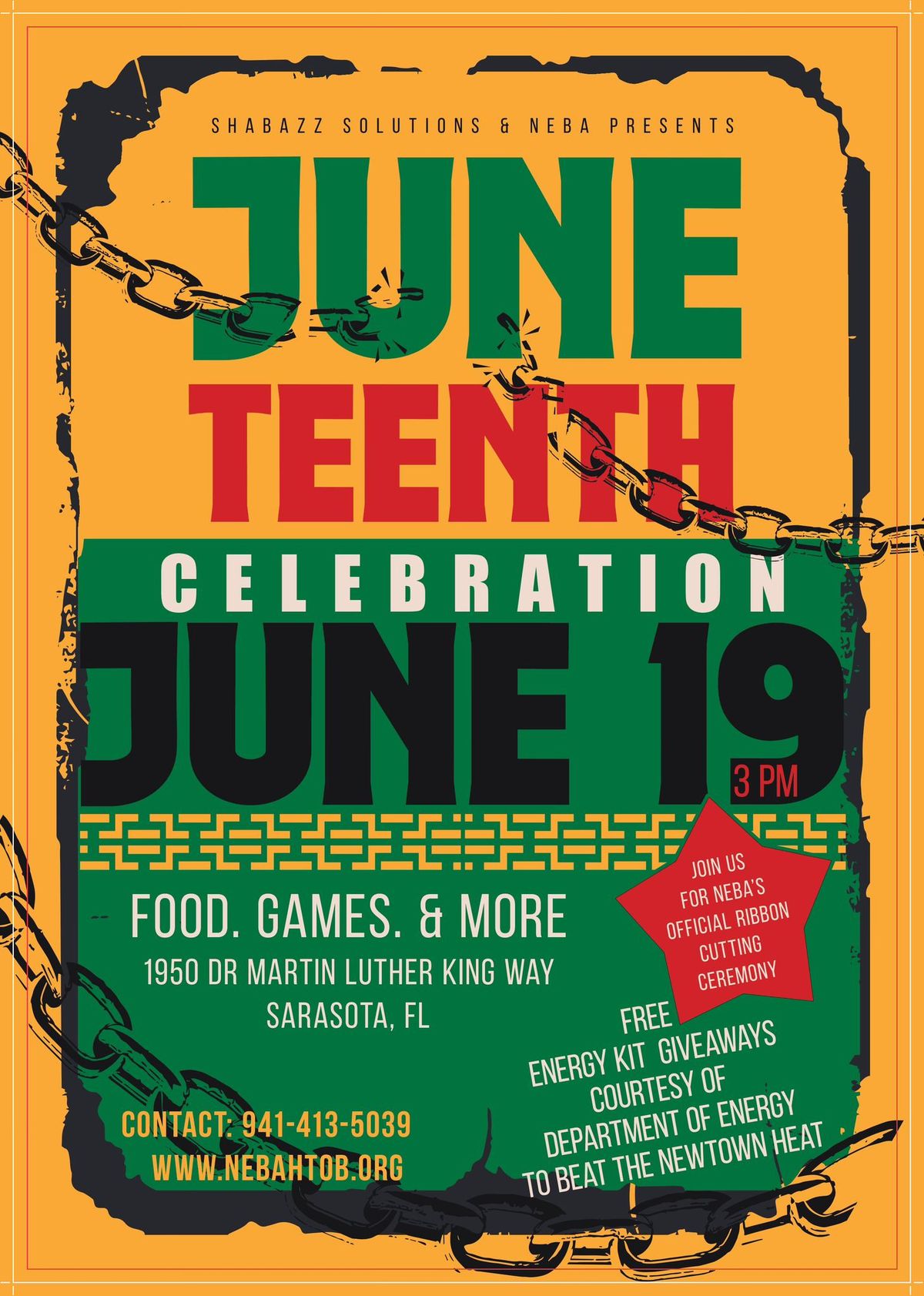 Juneteenth Celebration - NEBA's official Ribbon cutting ceremony & Silent Art Auction