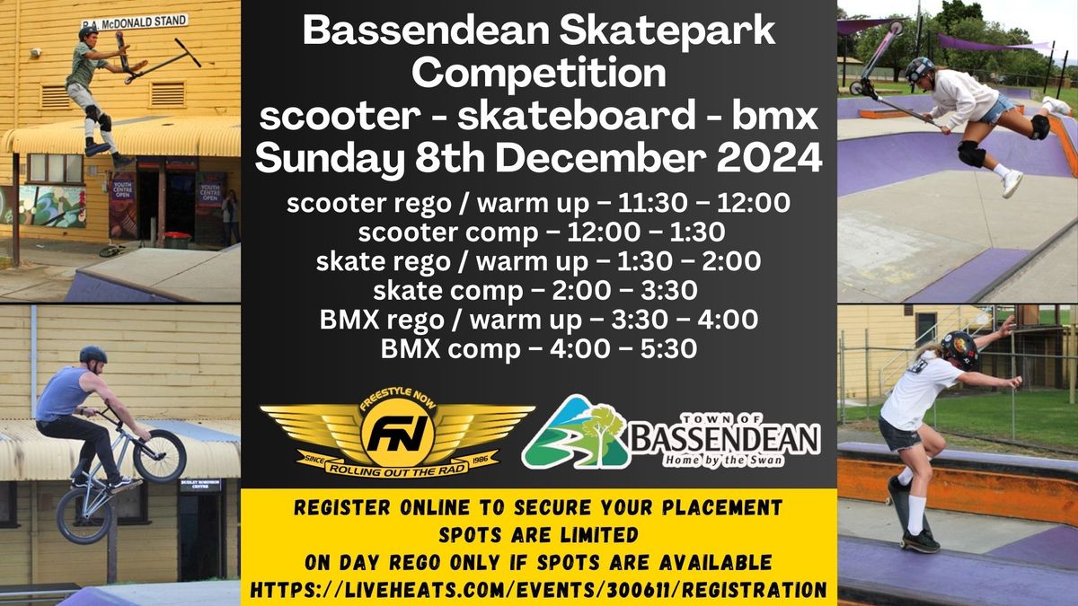 Bassendean skatepark competition - December 2024