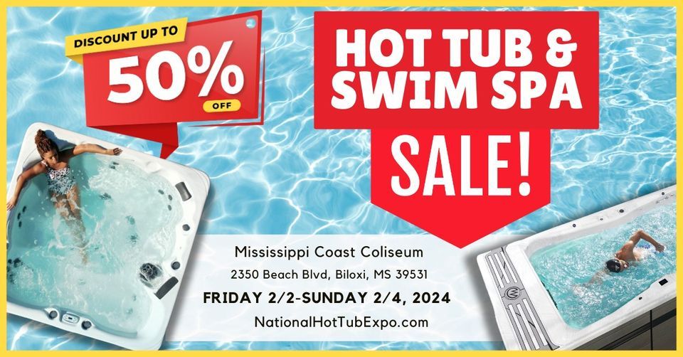 Largest Hot Tub & Swim Spa Sales Event This Weekend Only!