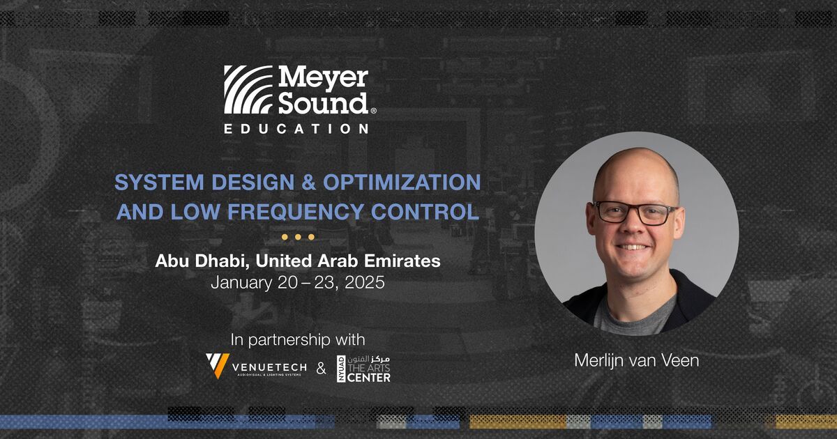 Meyer Sound Training Series | Abu Dhabi, United Arab Emirates 2025