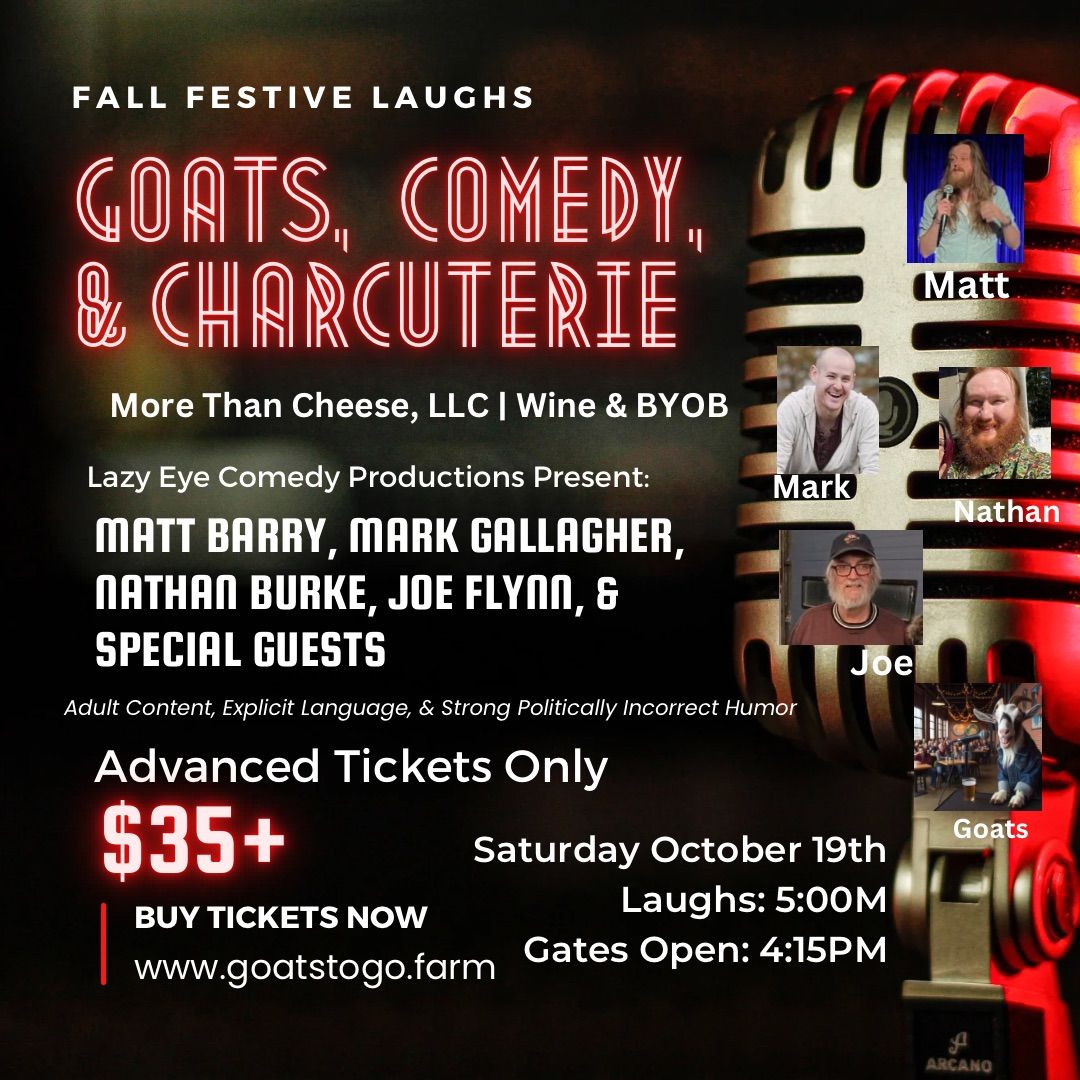 Fall Festive Goats, Comedy, & Charcuterie