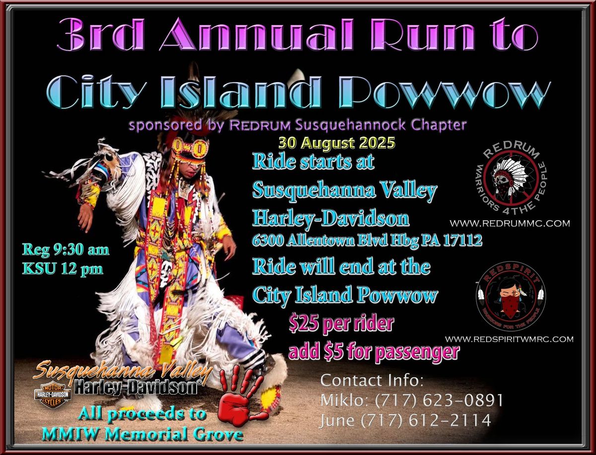 3rd Annual Run To City Island Powwow