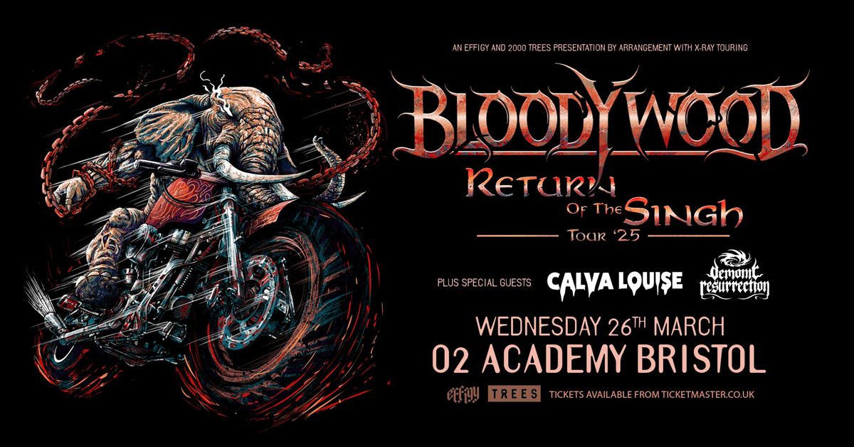 Bloodywood plus Calva Louise and Demonic Resurrection at O2 Academy Bristol