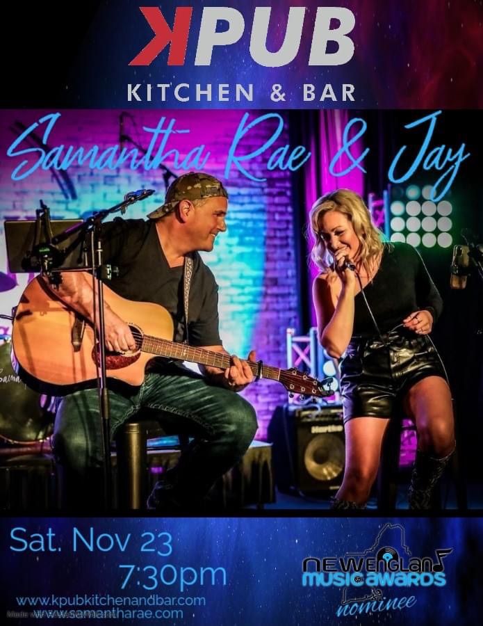 K Pub Kitchen & Bar - Samantha Rae & Jay Acoustic