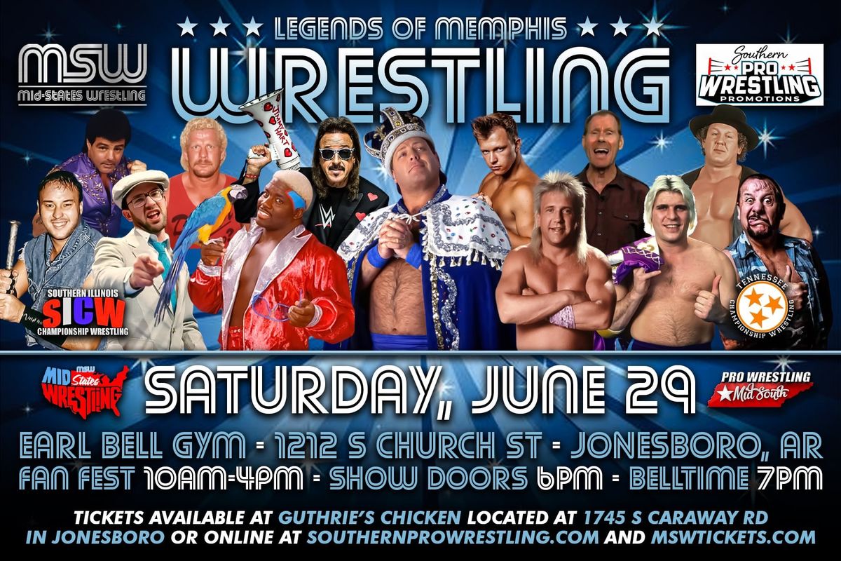 Legends of Memphis Wrestling Fan-Fest & Matches - Jonesboro AR