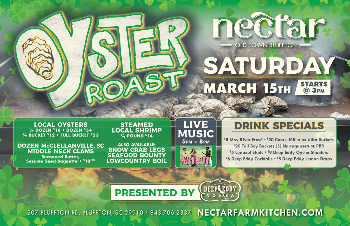 Oyster Roast at Nectar Bluffton! \ud83e\uddaa\ud83d\udd25 