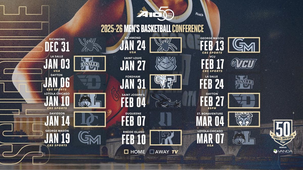 Parking La Salle Explorers at George Washington Revolutionaries Mens Basketball