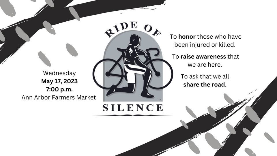 Ride of Silence 2023, Ann Arbor Farmers Market, 17 May 2023