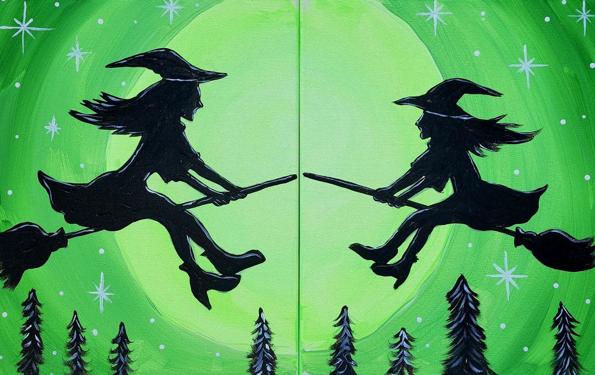 GLOW Witches - Mommy & Me Painting Class