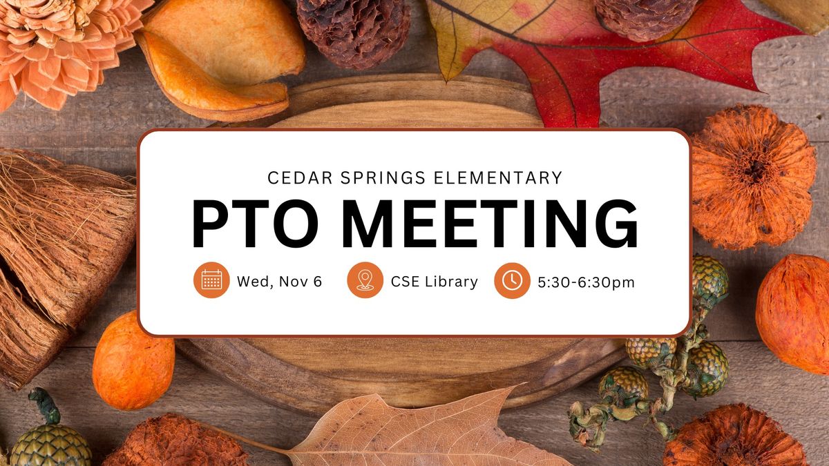 CSE PTO Meeting - November