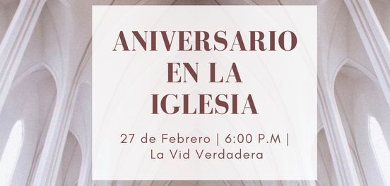 6 Aniversario En La Iglesia