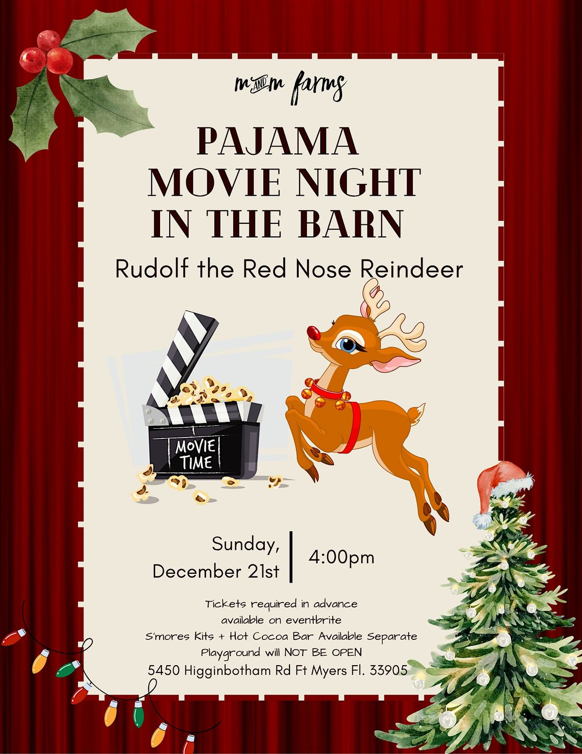 Rudolf The Red Nose Reindeer in the Barn